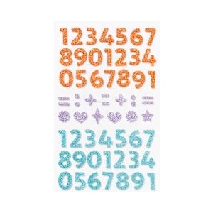 Folia Стикери глитерни Numbers 112 броя