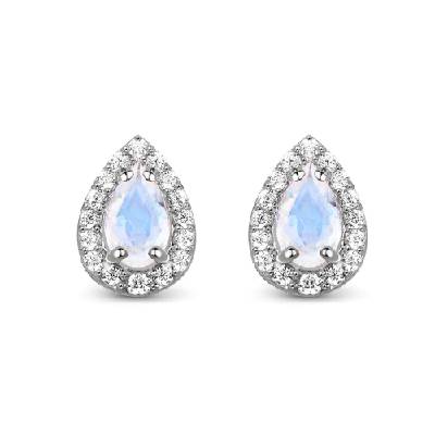 Сребърни обеци "Капка Нежност