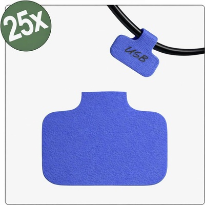 Quadrios 26CA784 26CA784 kabelové značení 40 x 20 mm Barva aktivního pole: modrá počet štítků: 25