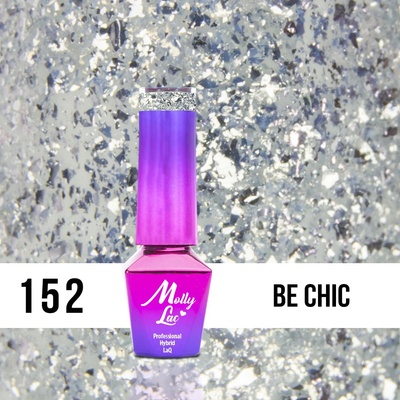 Molly Lac Gél lak LUXURY SILVER BE CHIC 152 5 ml