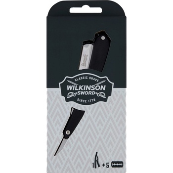 Wilkinson Sword Barber´s Style Cut Throat Razor sada holiaca britva 1 ks + britvy 5 ks
