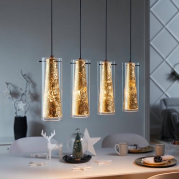 EGLO 79344 - Пендел PINTO GOLD 4xE27/40W/230V златист (EG79344)