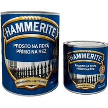 Akzo Nobel Hammerite kladívková barva přímo na zrezivělý kov, odstín stříbrošedý, 0,7L + 0,25L