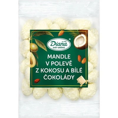Diana Company Mandle v bílé čokoládě a kokosu 100 g
