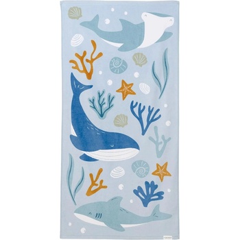 Little Dutch Детска плажна кърпа Little Dutch - Ocean Dreams, 120 x 60 cm, Blue (012325.01)