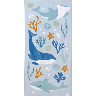 Little Dutch Детска плажна кърпа Little Dutch - Ocean Dreams, 120 x 60 cm, Blue (012325.01)