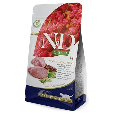 N&D cat Quinoa Weight Management Lamb Broccoli & Asparagus 1,5 kg
