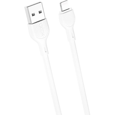 XO NB200 USB - Lightning, 2m, bílý