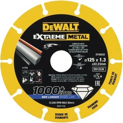 DeWALT Diamantový řezný kotouč EXTREME METAL 125 mm