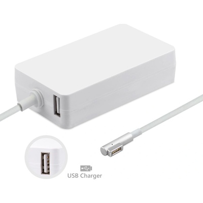 MicroBattery Захранване за MacBook и MacBook Pro и USB изход за зареждане на мобилни устройства - MicroBattery 60W MagSafe Power Adapter EU (MBXAP-AC0005)