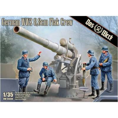 Das Werk German WW2 8.8 cm Flak Crew 1:35