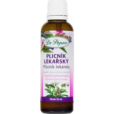Dr. Popov Bylinné kapky Plicník lékařský 50 ml