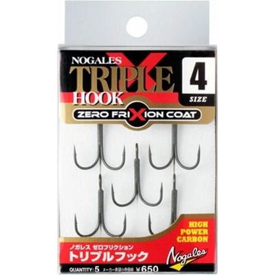 Nogales Trojháčiky Zero Friction Triple Hook vel. 1 4ks