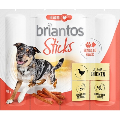 briantos 2х100г Briantos Sticks Grab&Go лакомства за кучета, с пиле