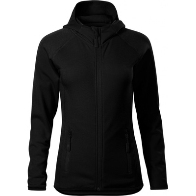 Malfini Direct dámska fleece mikina s kapucňou 41801 čierna