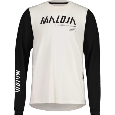 Maloja Мъжка фланелка с дълъг ръкав за колоездене Maloja HaunoldM. Cycling jersey - Shaded White Multi - размер XL (056-4229-0414)