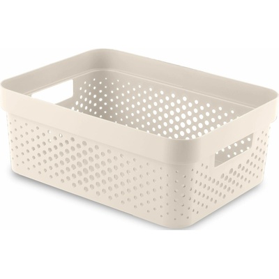 Curver Infinity 11 l Úložný box 36 x 27 x 14 cm, recyklovaný plast, krémový 04750-X64