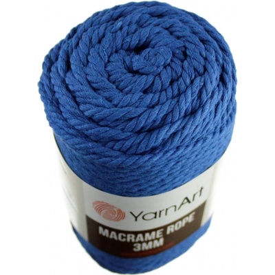 Macrame Rope 772 královsky modrá 3 mm