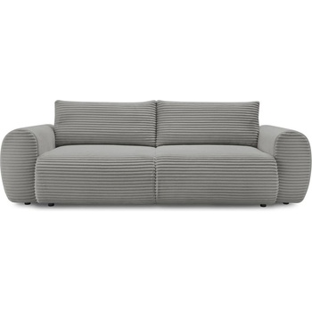 Bobochic Тъмносив разтегателен диван от рипсено кадифе 257 cm Lucien - Bobochic Paris (104877)