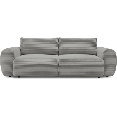 Bobochic Тъмносив разтегателен диван от рипсено кадифе 257 cm Lucien - Bobochic Paris (104877)