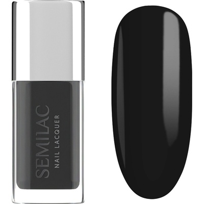 109 Semilac Klasický lak na nehty Nail Lacquer Classic Black 9 ml