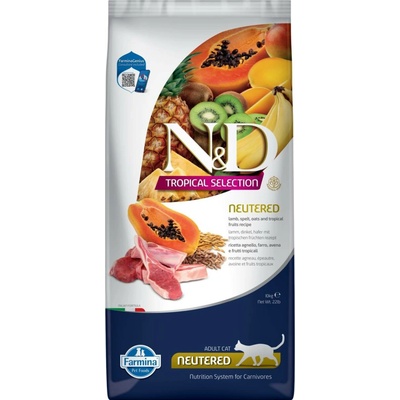 N&D TROPICAL SELECTION CAT Lamb Neutered 10 kg