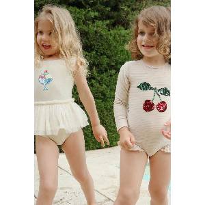 Konges Sløjd Детски цял бански Konges Sløjd JADE LS SWIMSUIT (KS104856.PPY2)