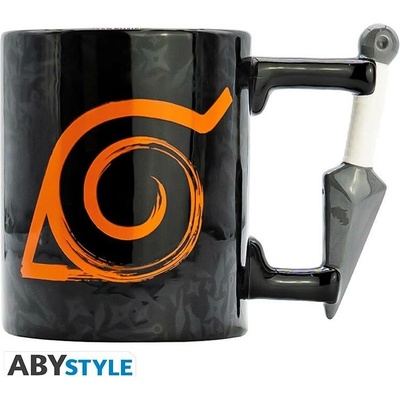 Naruto Shippuden 3D keramický hrnek Kunai Konoha 460 ml