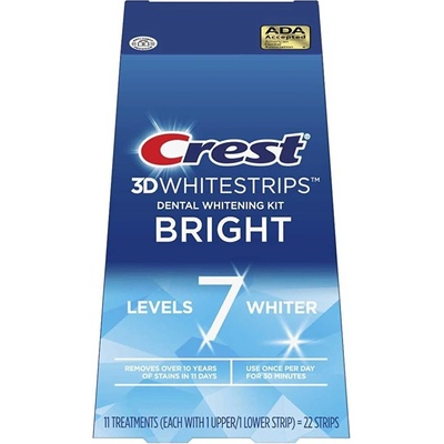 Procter & Gamble, Bělící pásky Crest 3D Whitestrips Bright 22 ks – Hledejceny.cz