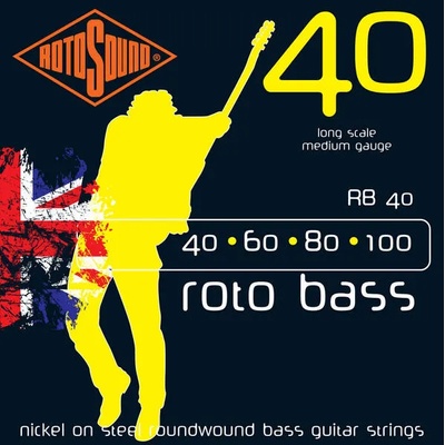 ROTOSOUND Струни за електрическа бас китара rotosound - Модел rb40