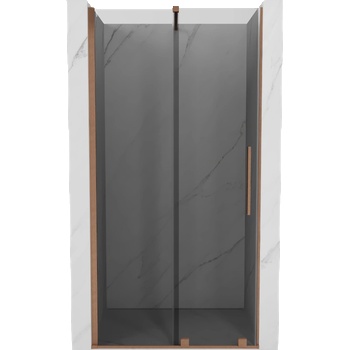 Mexen Velar плъзгаща се душ врата 100 см, графит, четкан мед - 871-100-000-41-65 (871-100-000-41-65)