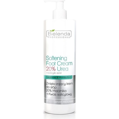 Bielenda Professional změkčující krém na nohy 20% urea + kyselina salicylová změkčující krém na nohy 500 ml