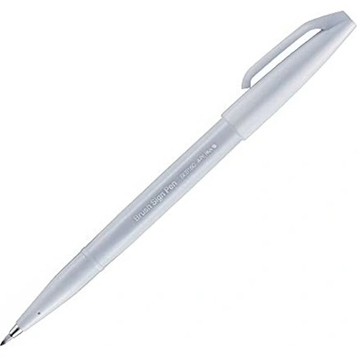 Pentel SES15C-N2X Touch Brush Sign Pen světle šedý