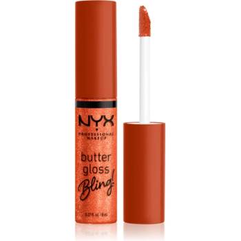 NYX Cosmetics Butter Gloss Bling блясък за устни с блестящи частици цвят 06 Shimmer Down 8ml