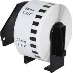 Makki съвместими етикети Brother DK-22225 - White Continuous Length Paper Tape 38mm x 30.48m, Black on White - MK-DK-22225 (MK-DK-22225) - megamag