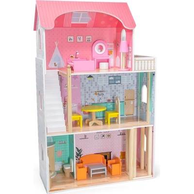 Viga Toys Дървена къща за кукли Viga (44570)