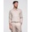 Ombre structured polo longsleeve with patch ash