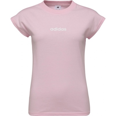adidas Dámske tričko ESSENTIALS LINEAR SINGLE ružová biela