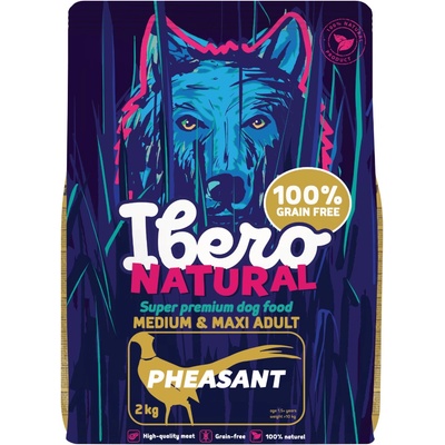 Ibero Grain Free Dog Medium & Maxi Adult Pheasant 2 kg