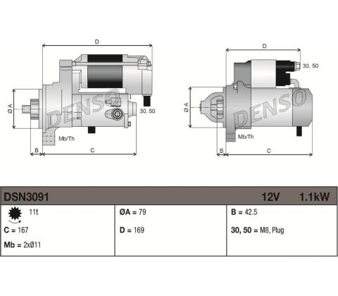 Startér DENSO DSN3091