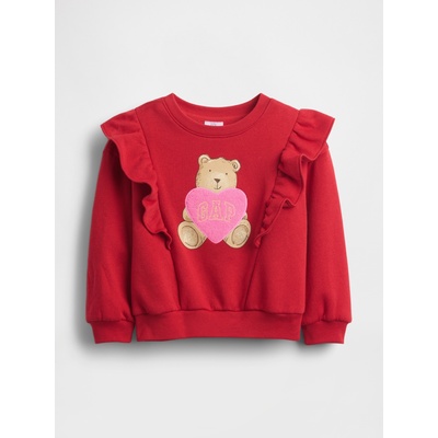 GAP Бебешки суитшърт с воали CashSoft GAP GAP | Cherven | Момичешки | 4 години