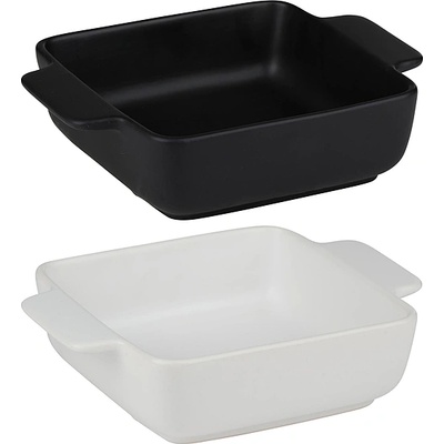 Alpina ТАВА ЗА ПЕЧЕНЕ КВАДРАТНА ALPINA 21x16см ЧЕРНА/БЯЛА (871125258612)