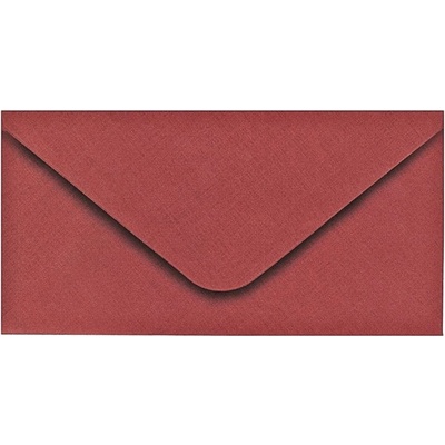 Obálka DL 112x219 mm metal.s ražbou, Červená