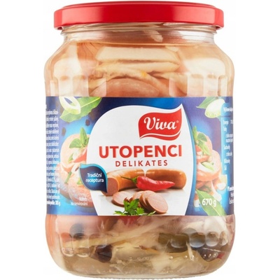 Viva marinované klobásky klasik 670 g – Sleviste.cz