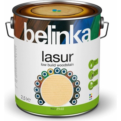 Belinka Lasur 2,5 l Bezfarebná