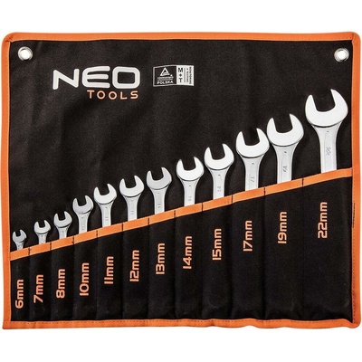 NEO Tools Kľúče očkoploché 6-22 mm 12 ks 09-752