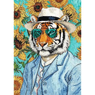 TREFL Premium Plus Pets as Art Pán Tiger a Slnečnica 500 dielov