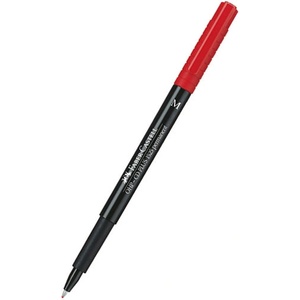  Перманентен тънкописец Faber-Castell OHP M Черве (1602007-07-1005210232)