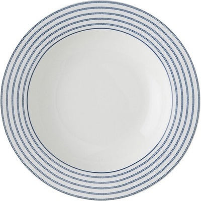 Hluboký talíř Candy Stripe blue 22cm, Laura Ashley UK