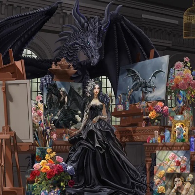 Grafika - Puzzle Nene Thomas: The Studio - 1 000 piese